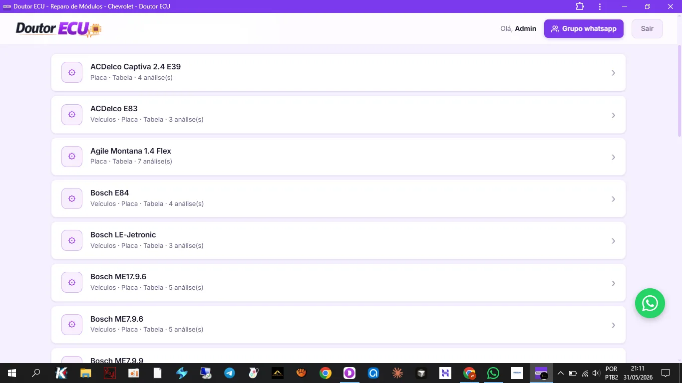 Lista de módulos (computador)